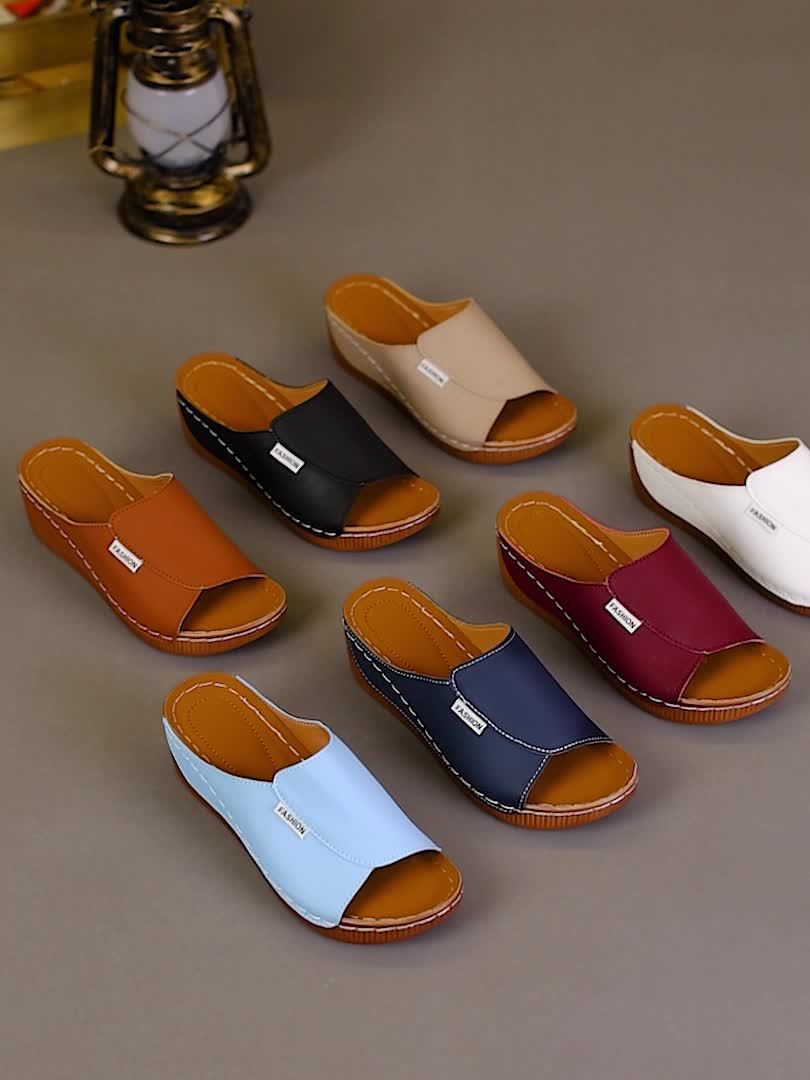 Light Blue Platform Sandals