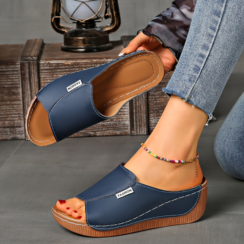 Light Blue Platform Sandals