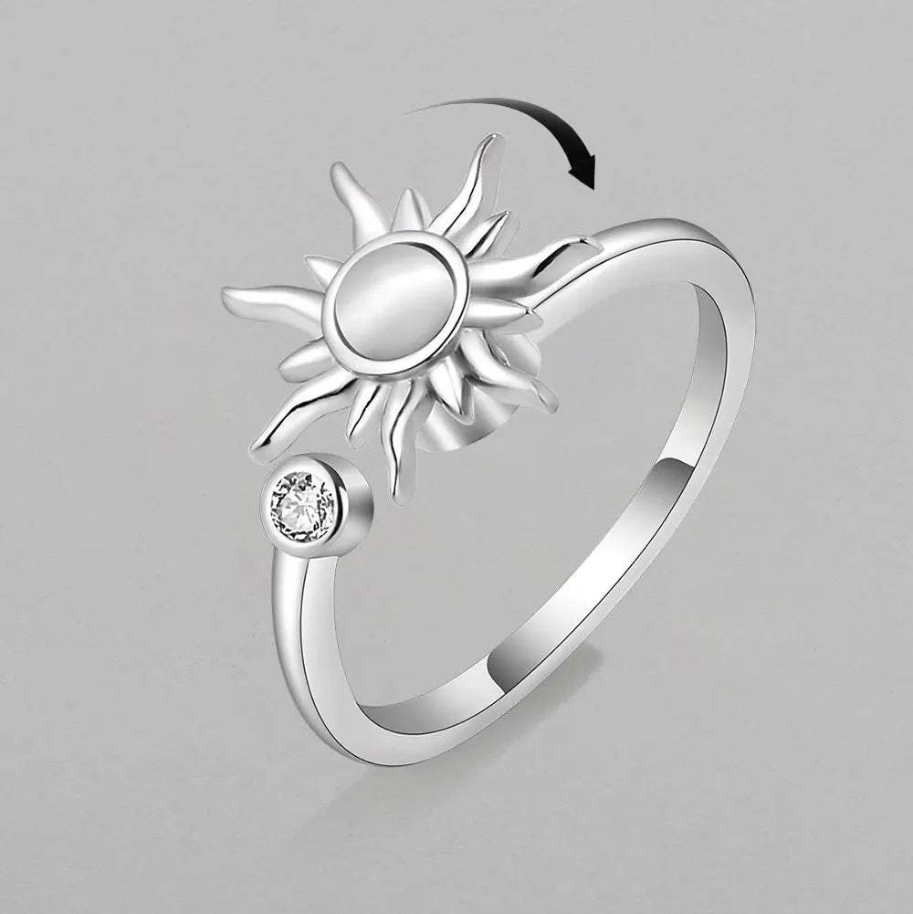 Sunflower Spinner Ring