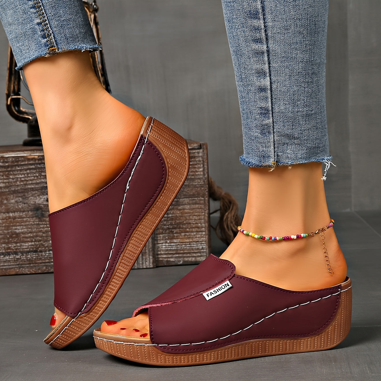 Light Blue Platform Sandals