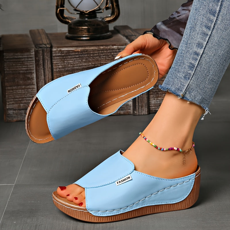 Light Blue Platform Sandals